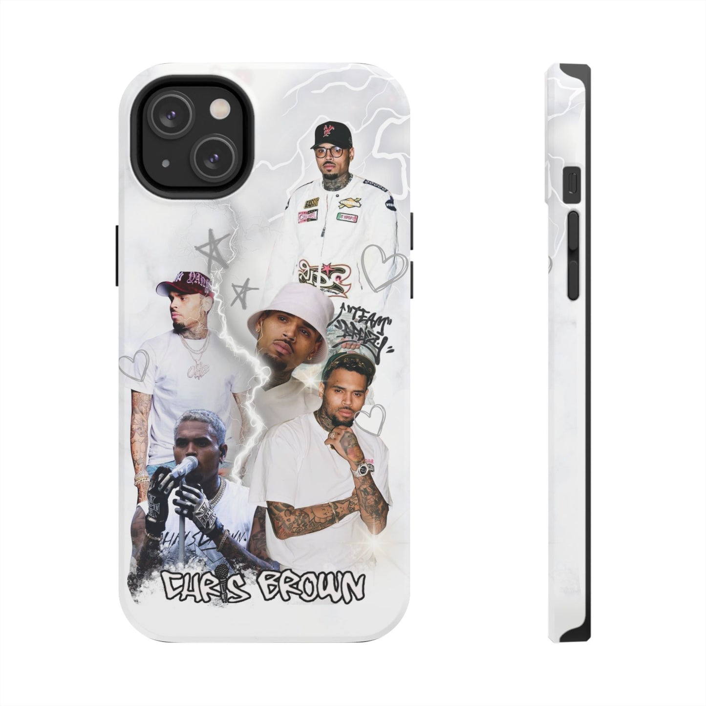 White Chris Brown phone case