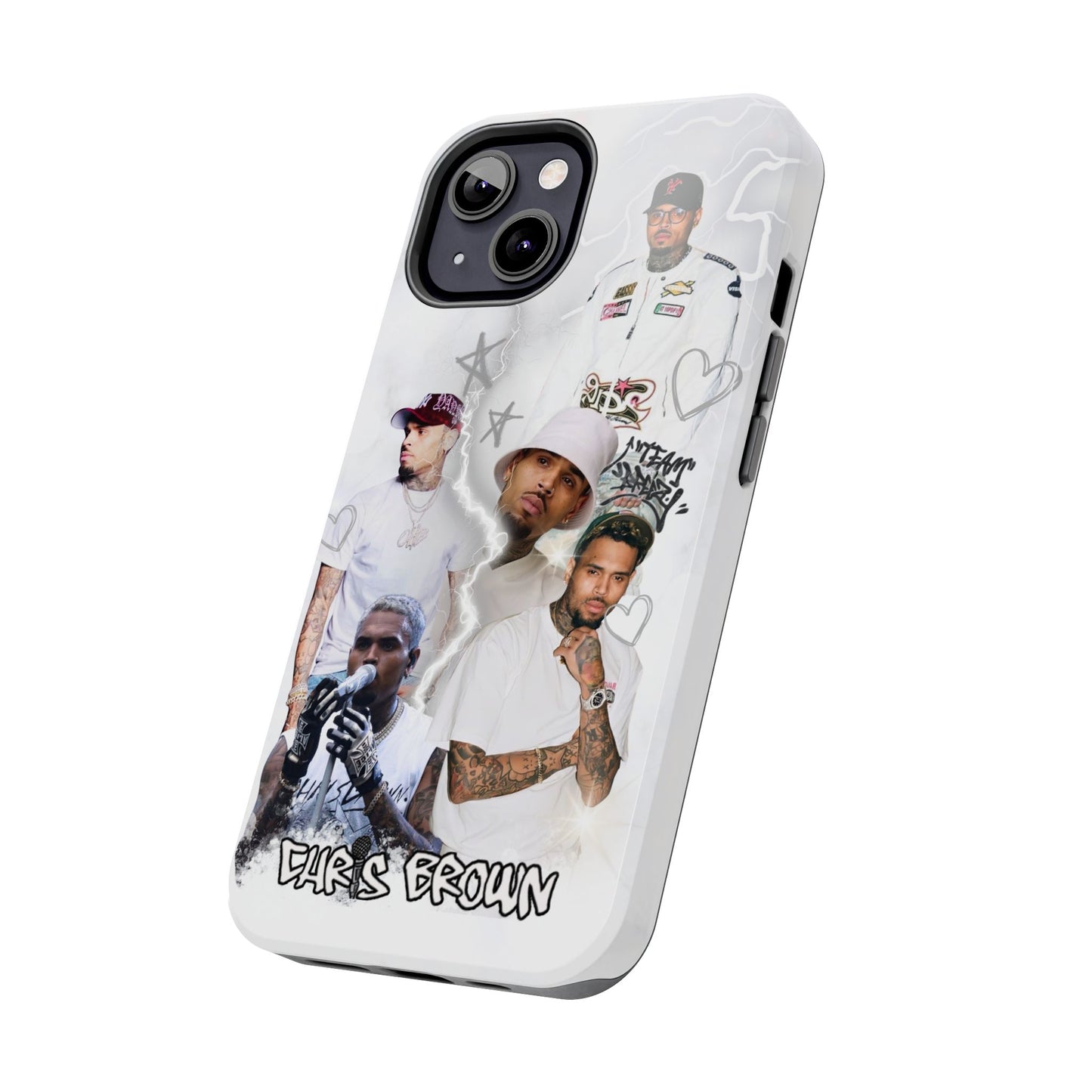 White Chris Brown phone case