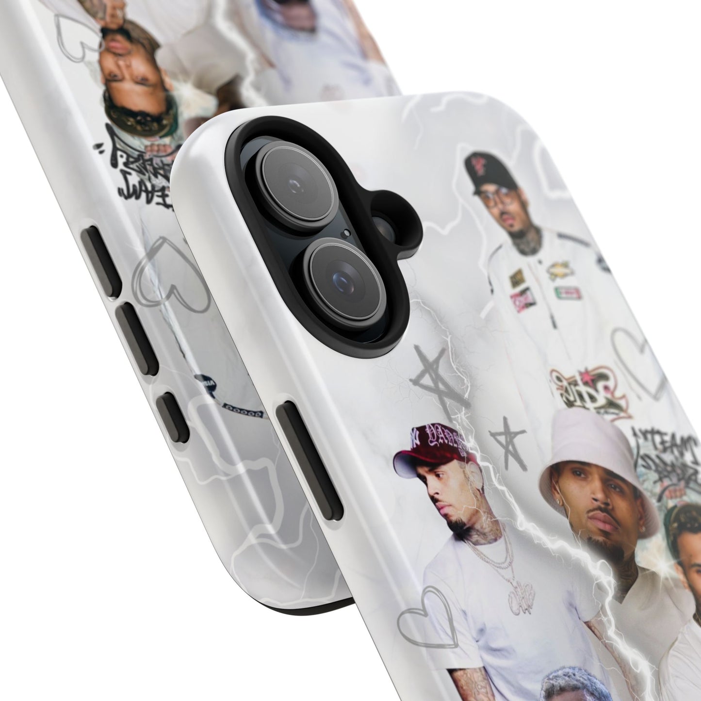 White Chris Brown phone case
