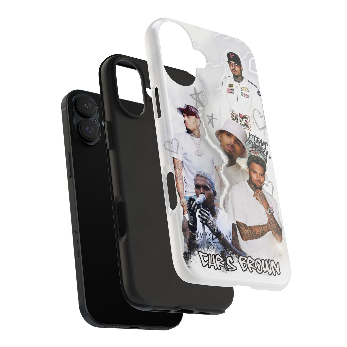White Chris Brown phone case