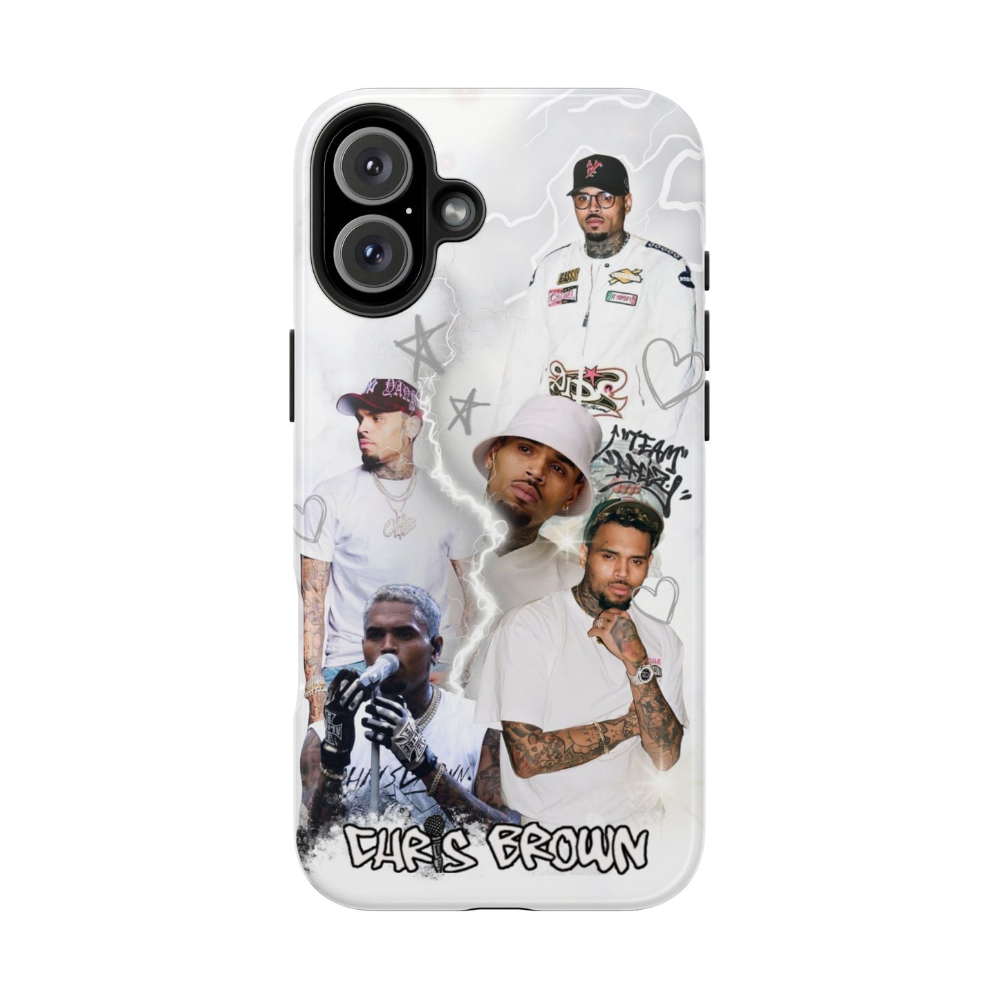 White Chris Brown phone case