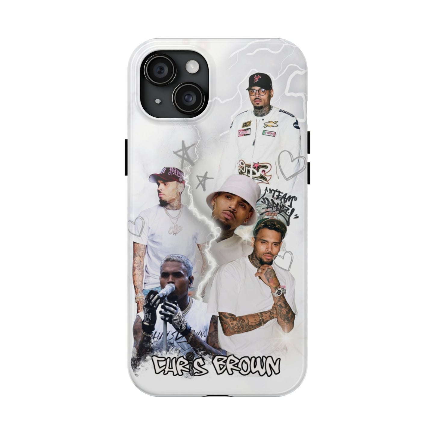 White Chris Brown phone case