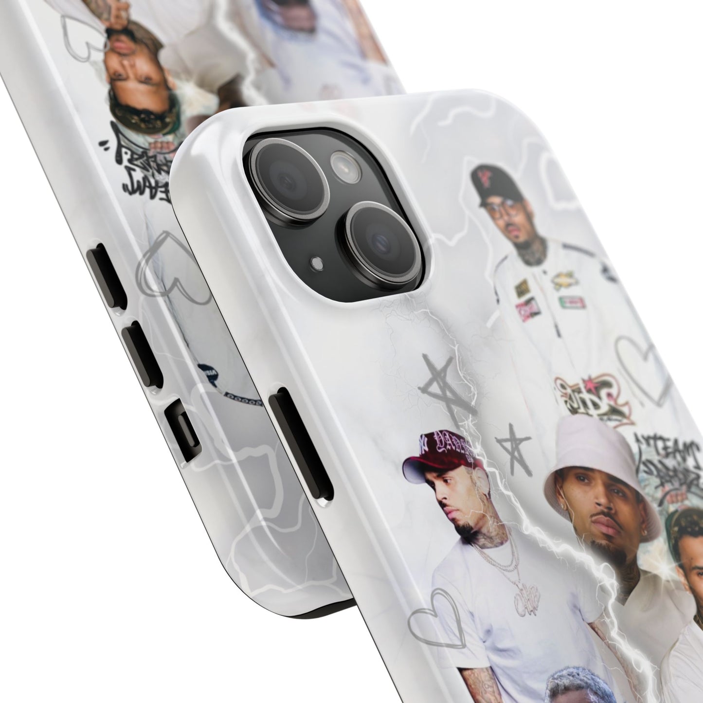 White Chris Brown phone case