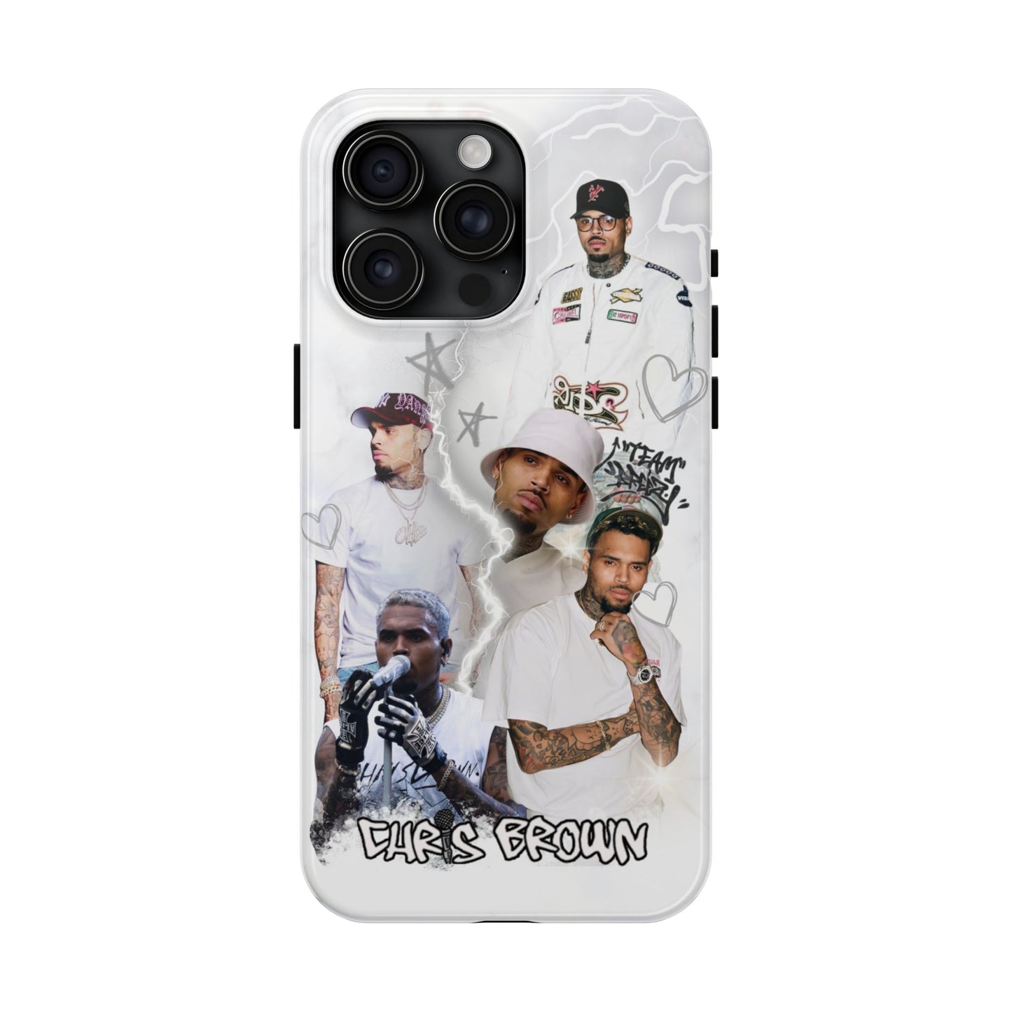 White Chris Brown phone case