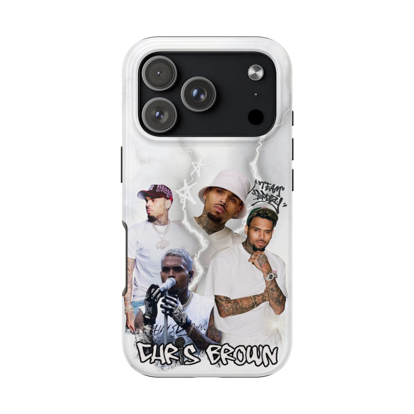 White Chris Brown phone case