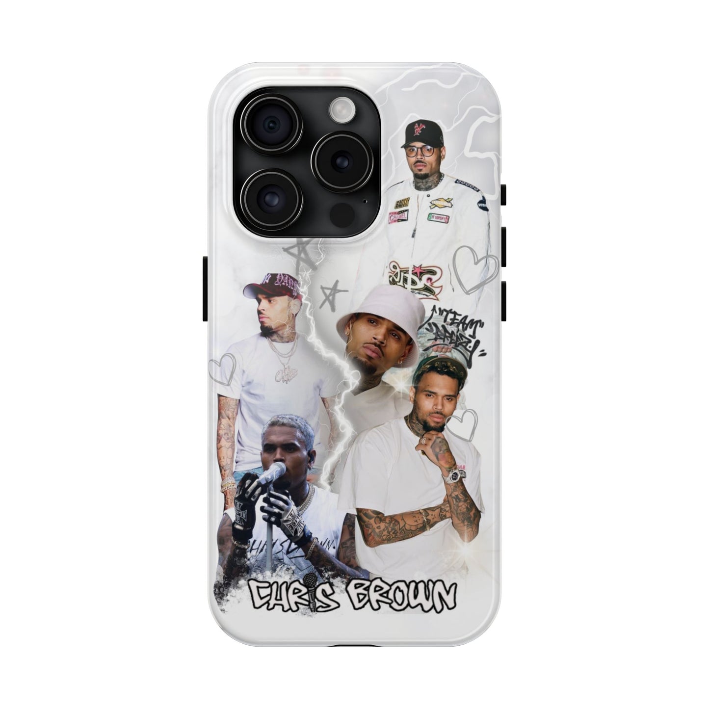 White Chris Brown phone case