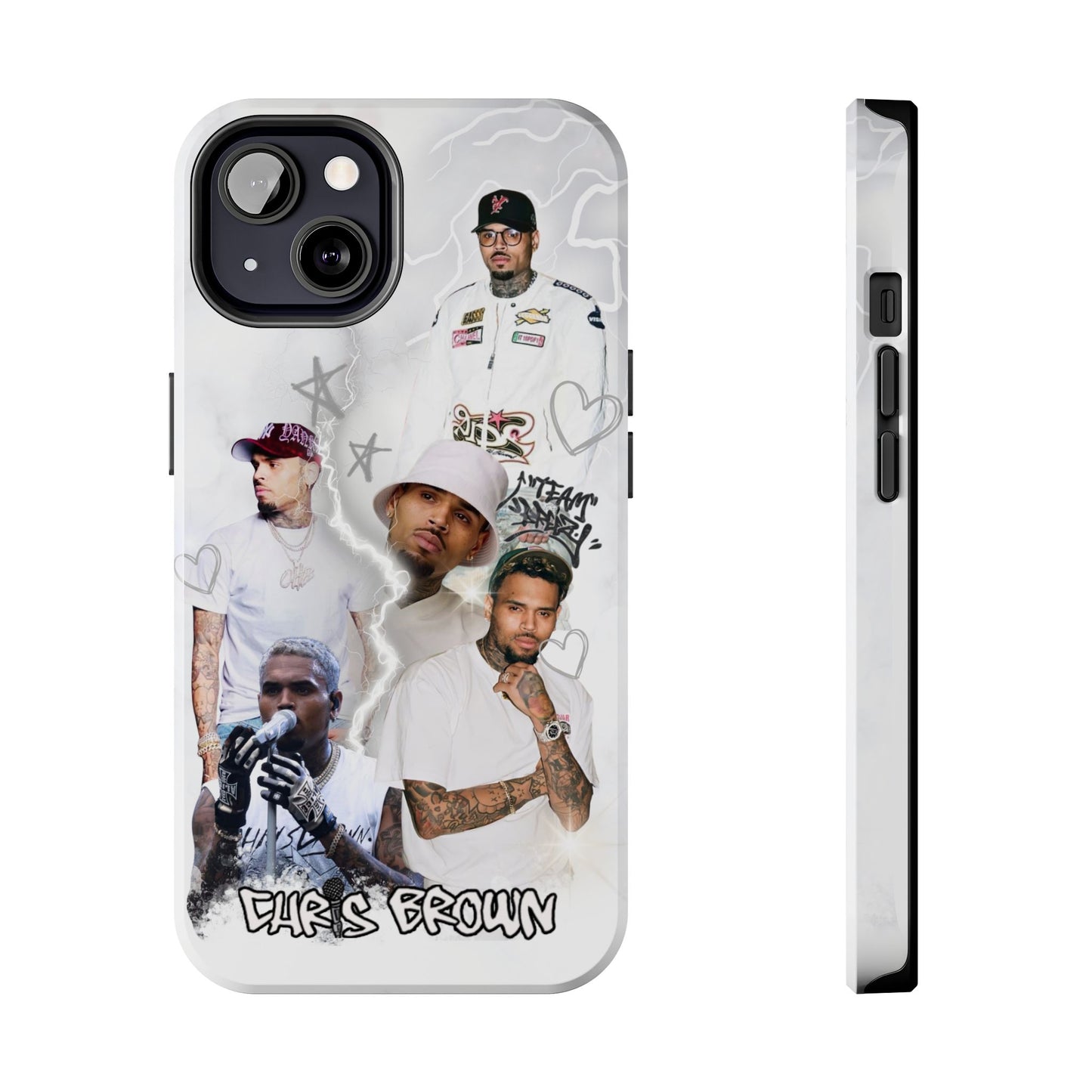 White Chris Brown phone case