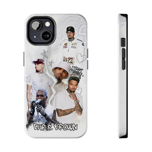 White Chris Brown phone case