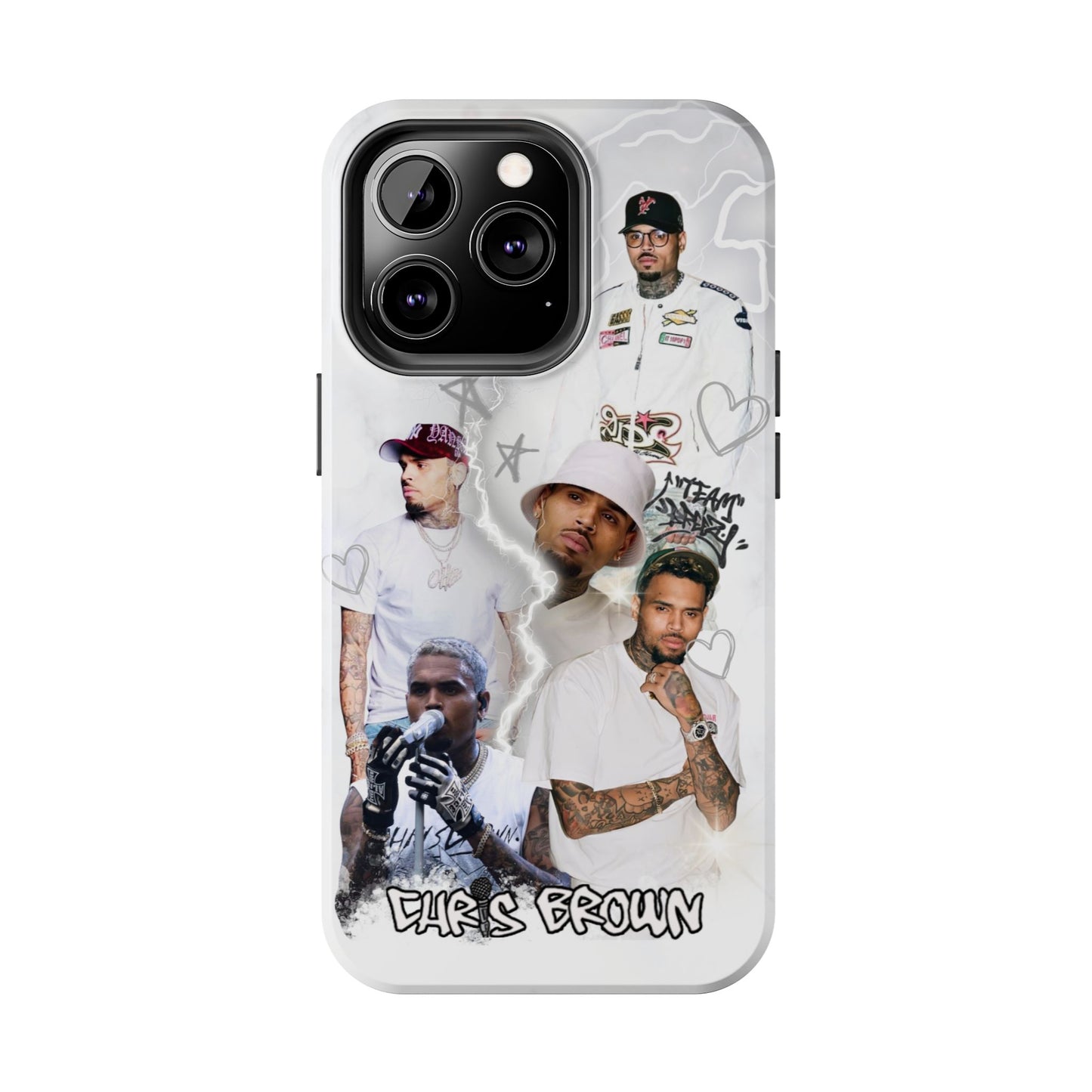 White Chris Brown phone case