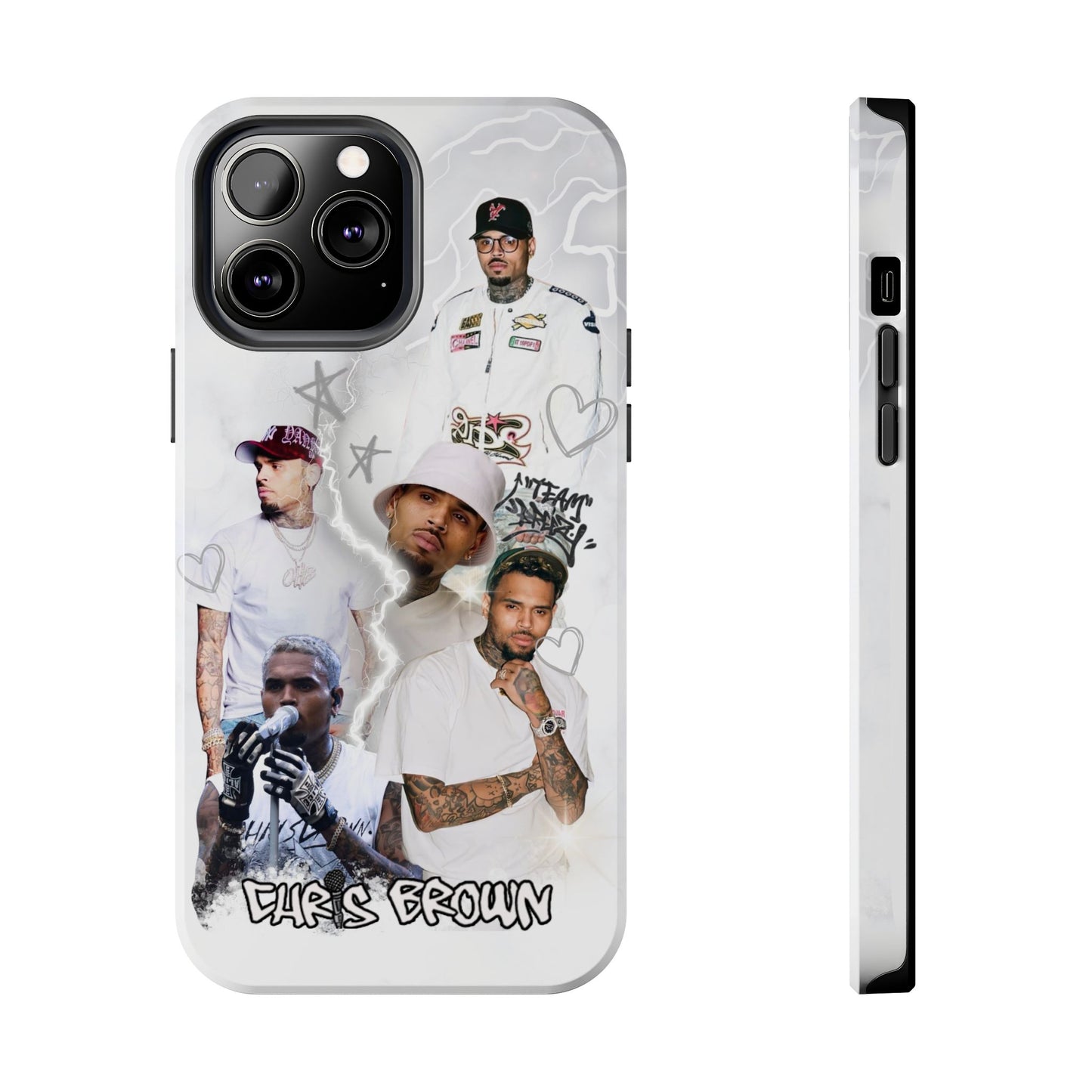 White Chris Brown phone case