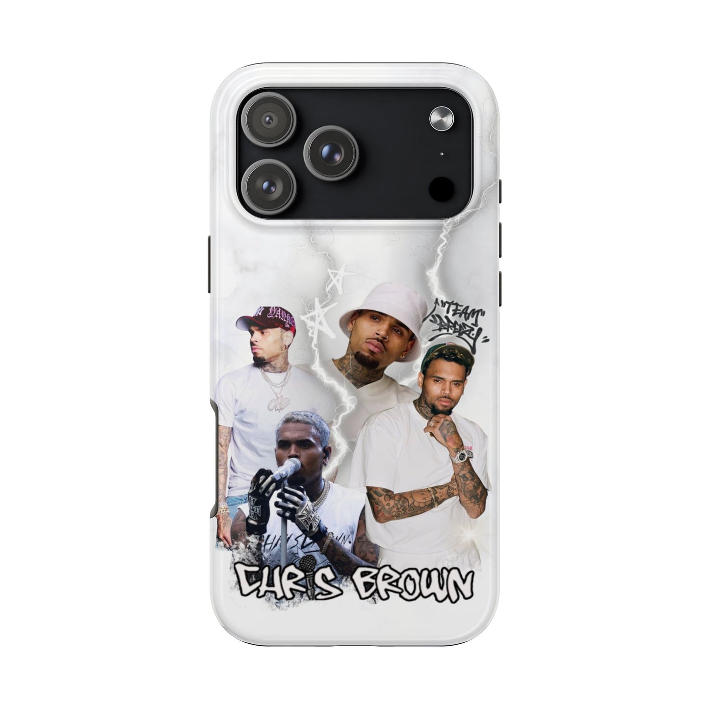 White Chris Brown phone case