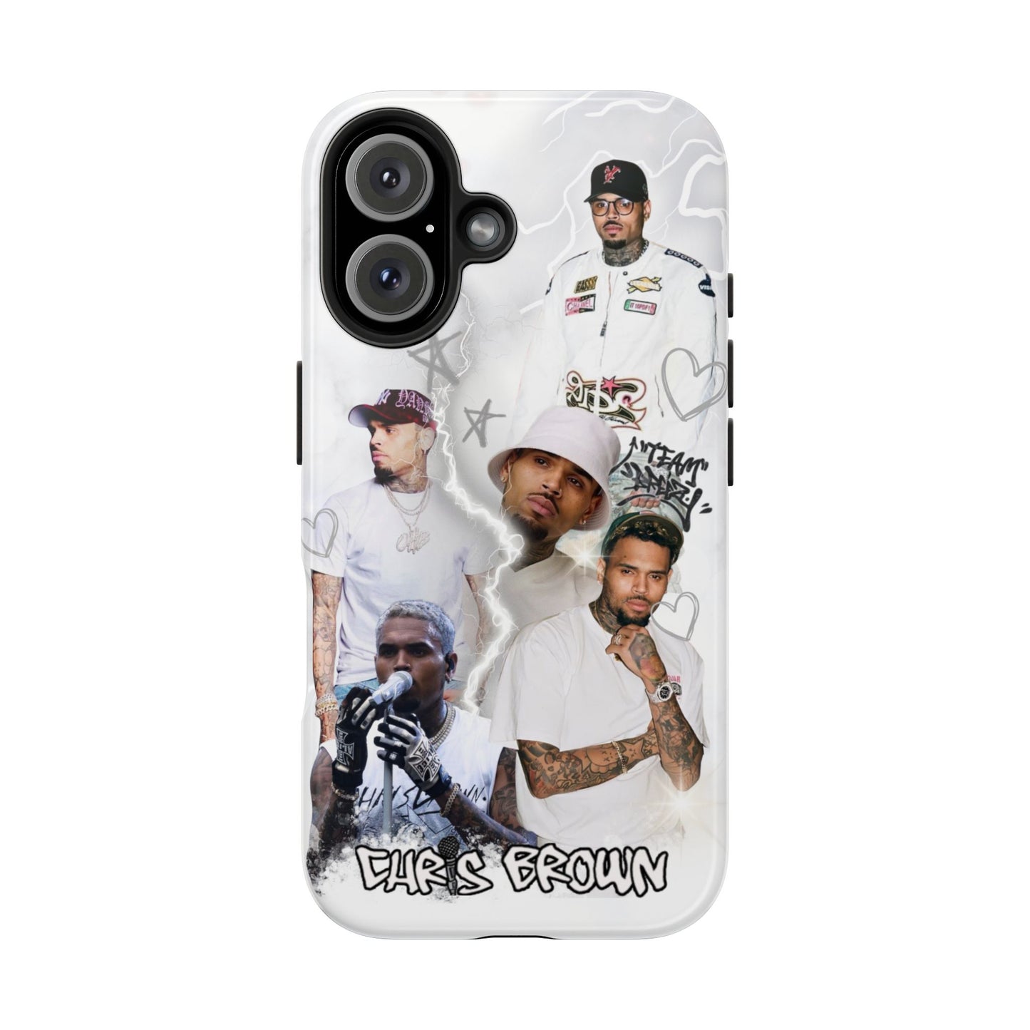White Chris Brown phone case