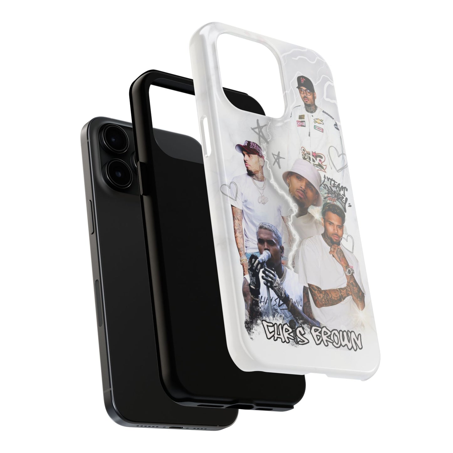White Chris Brown phone case