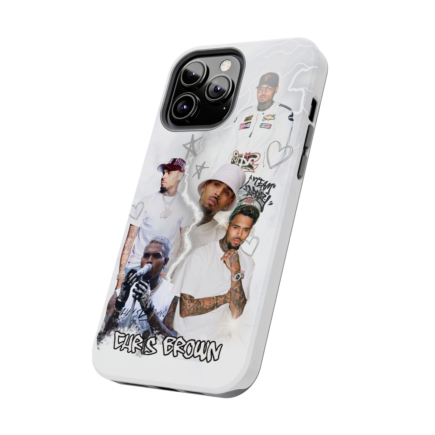 White Chris Brown phone case