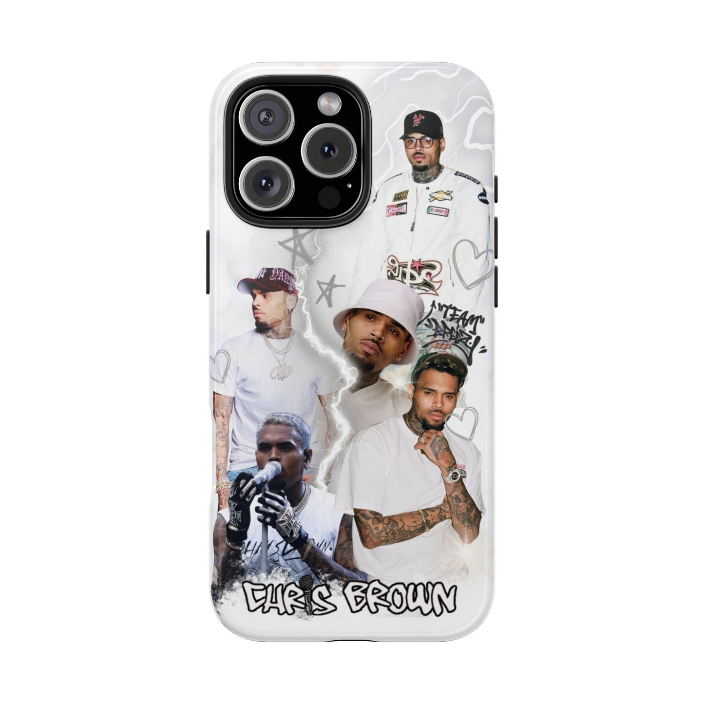 White Chris Brown phone case
