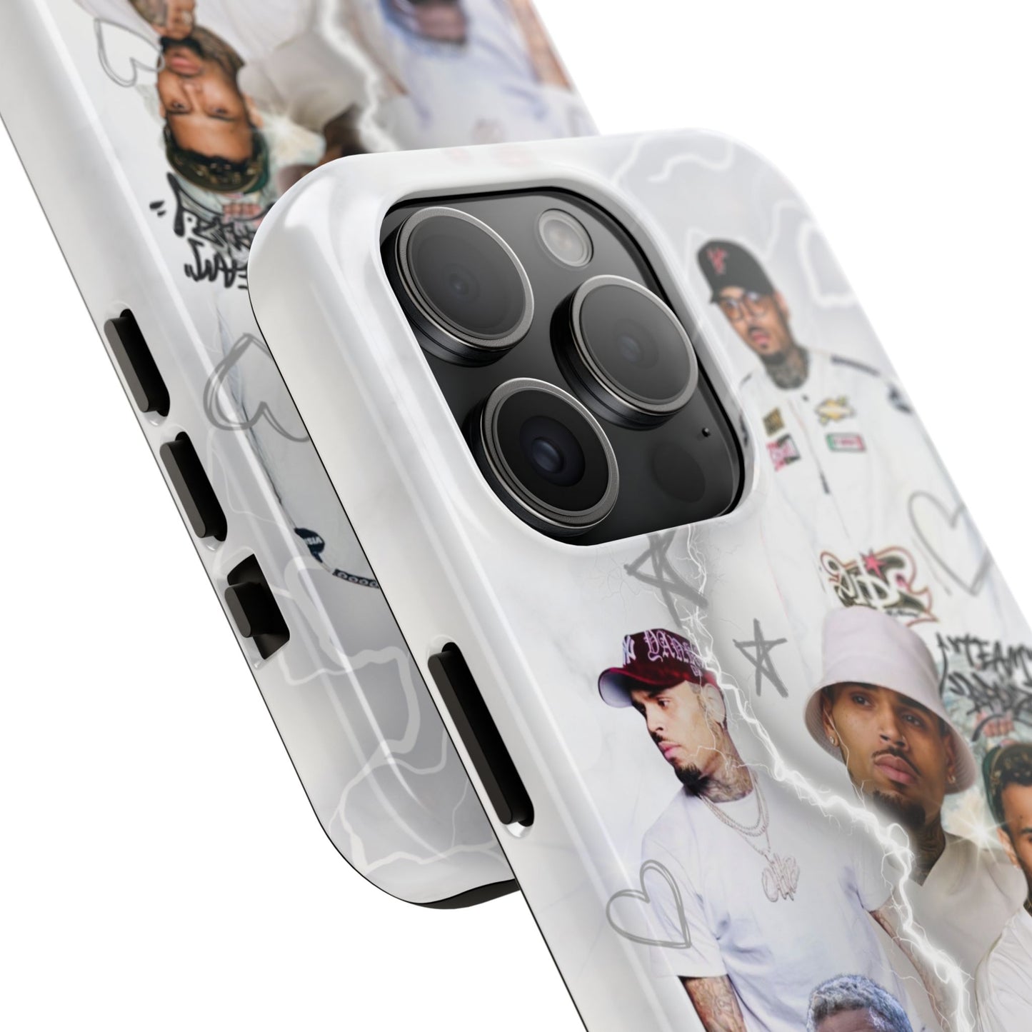 White Chris Brown phone case