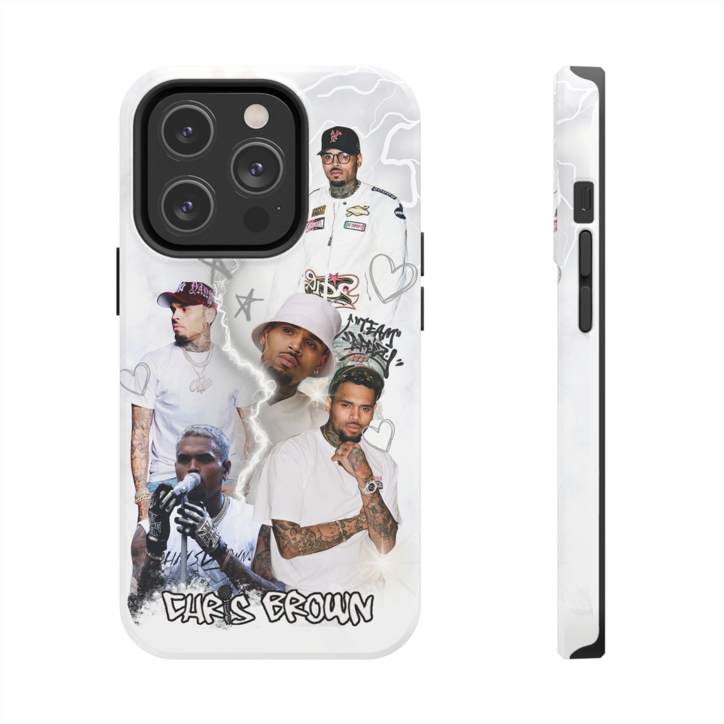 White Chris Brown phone case