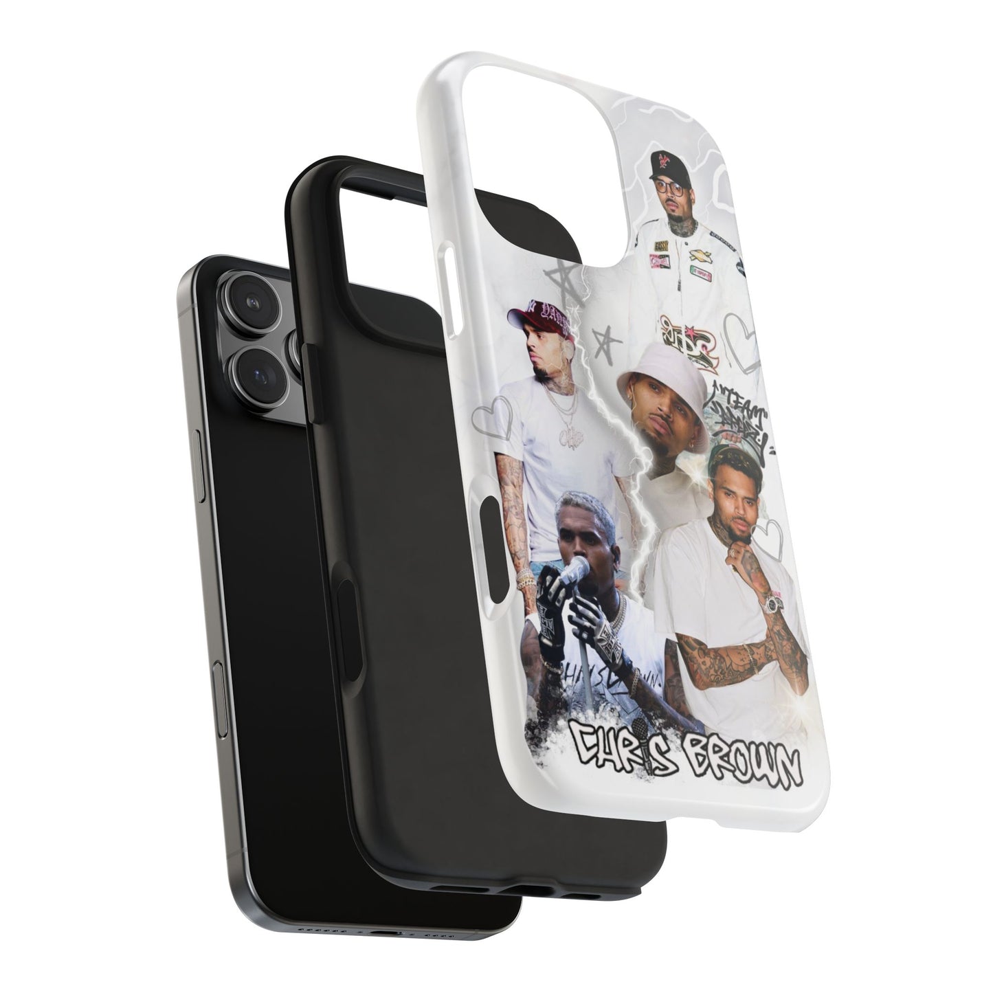 White Chris Brown phone case