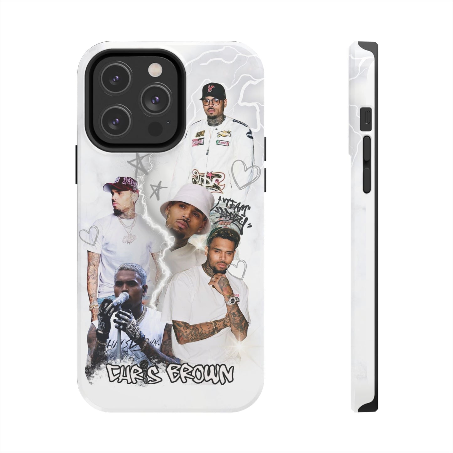 White Chris Brown phone case