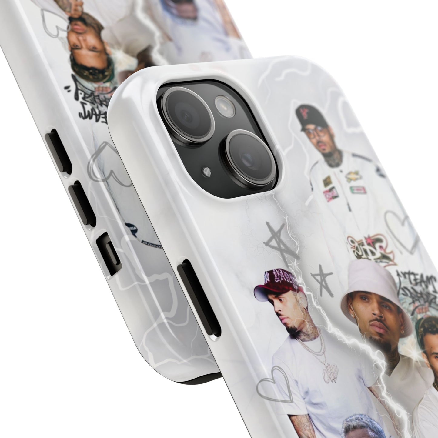 White Chris Brown phone case