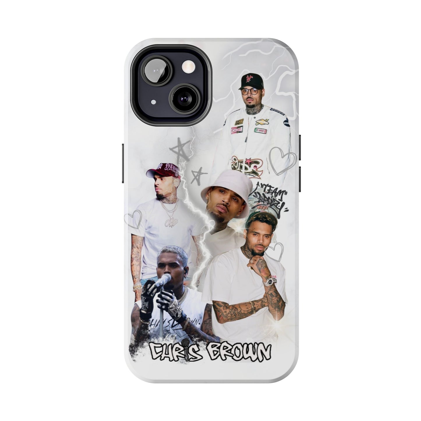 White Chris Brown phone case