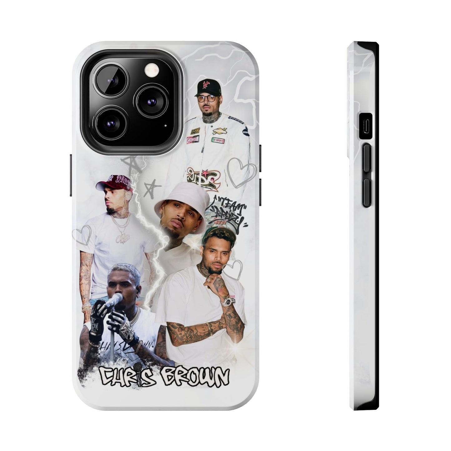 White Chris Brown phone case