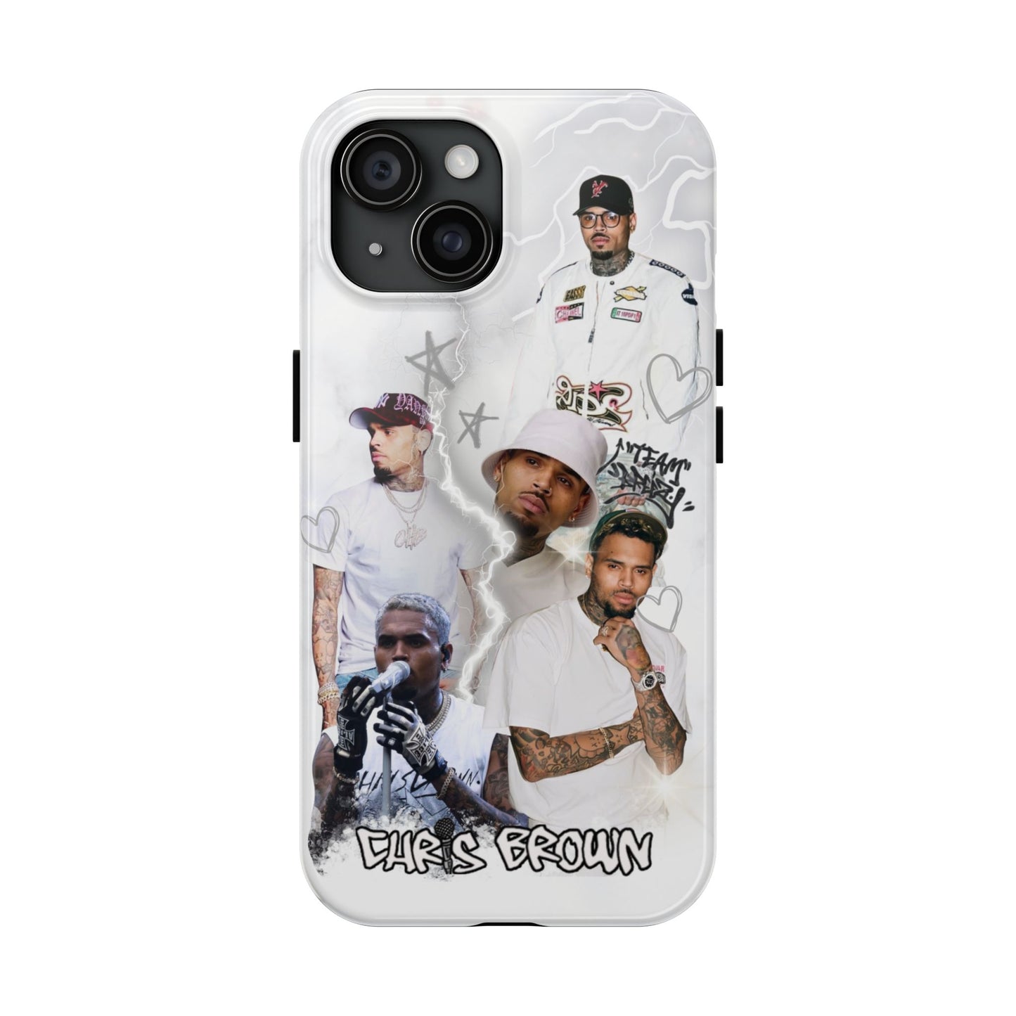 White Chris Brown phone case