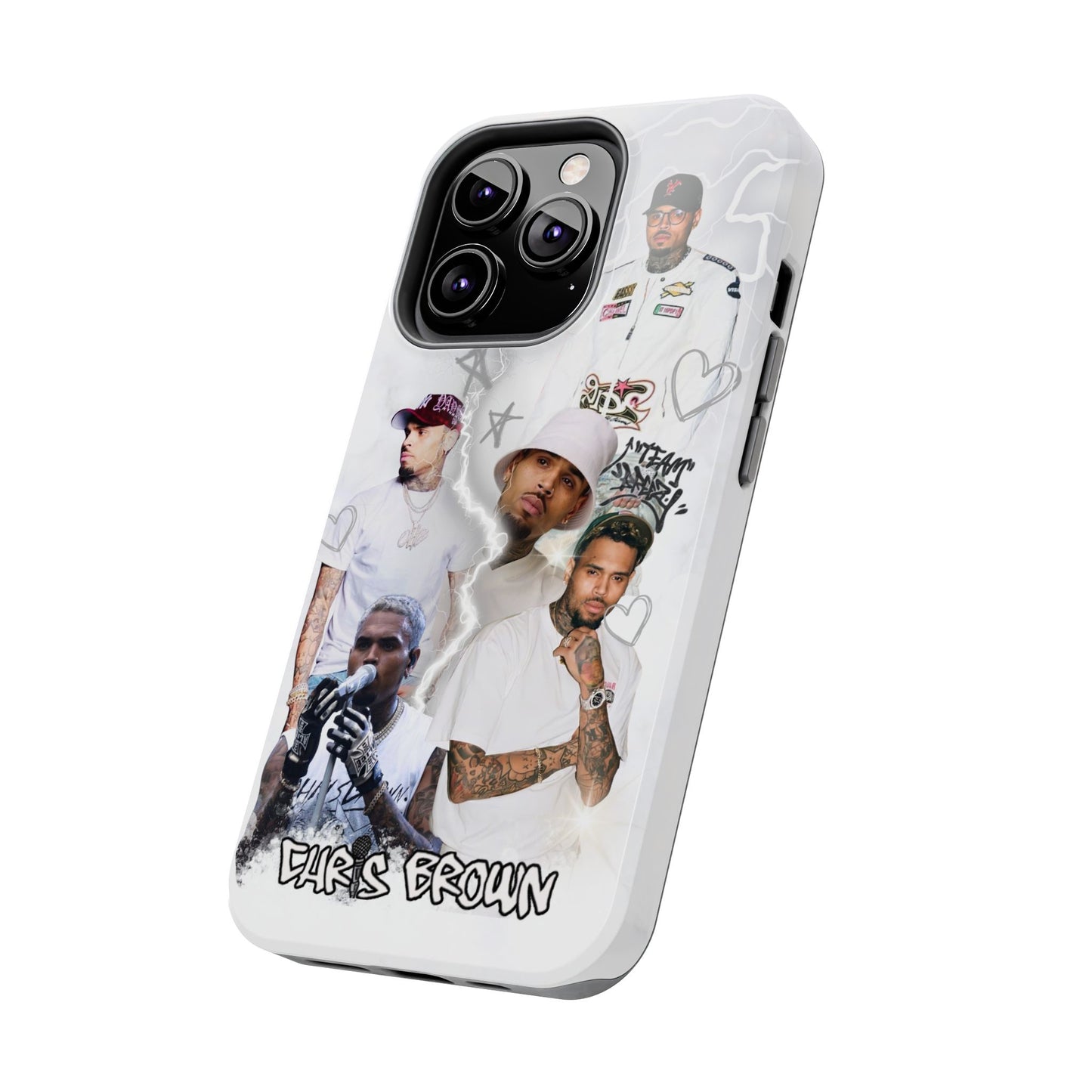 White Chris Brown phone case