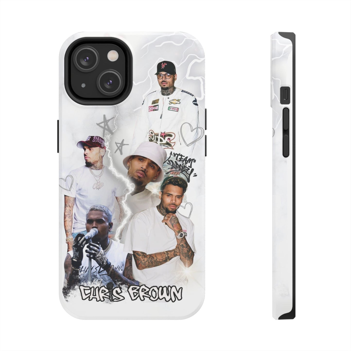 White Chris Brown phone case