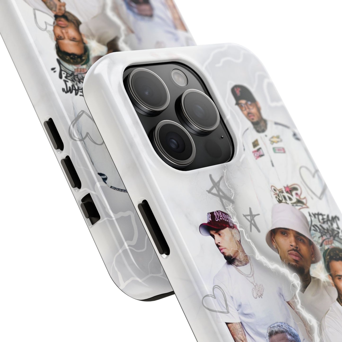 White Chris Brown phone case