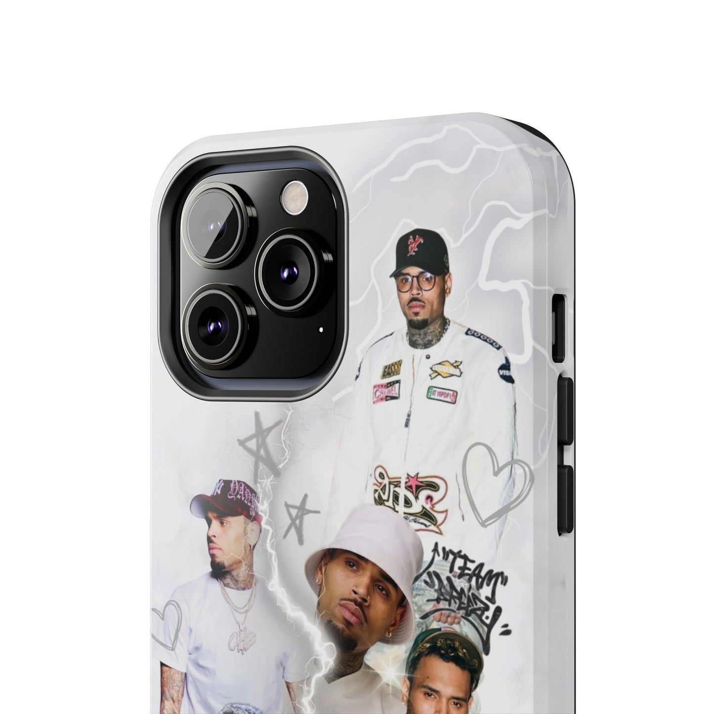 White Chris Brown phone case